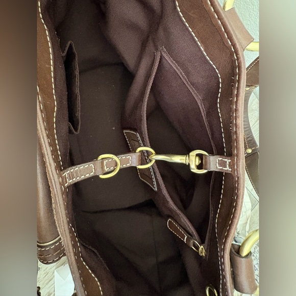 Coach Brown and Cream Shoulder Bag - Picture 9 of 16